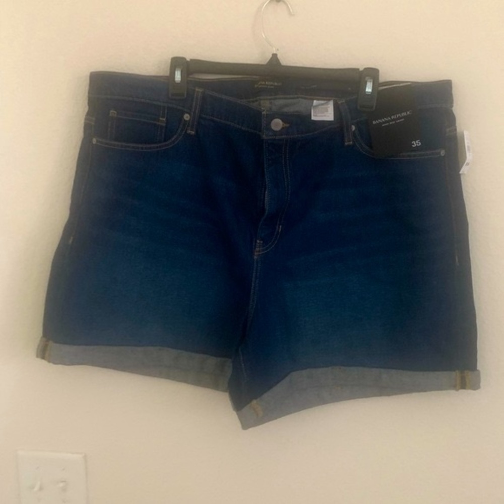 Banana Republic new Jeans denim shorts 35 summer vacay coastal relax